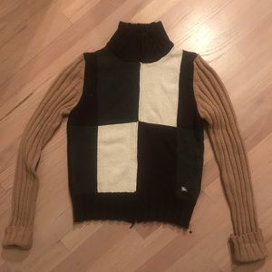 NWOT Burberry Zip Up Sweater